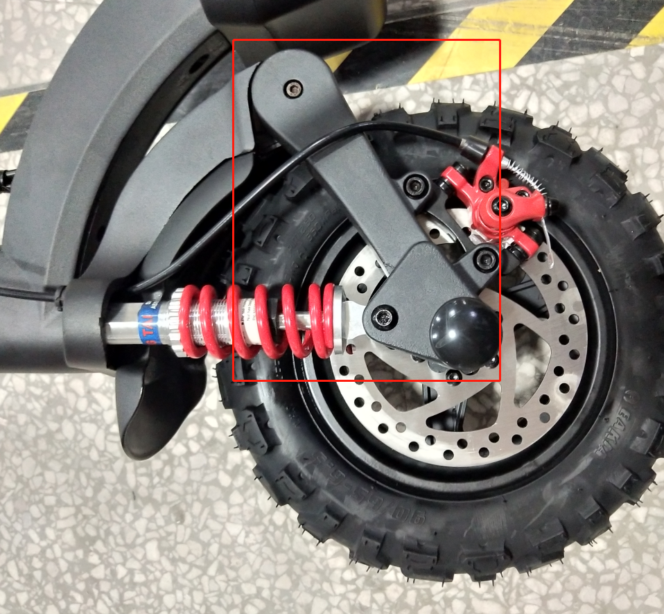 Braccio roccioso che assorbono gli urti dello scooter elettrico IX6