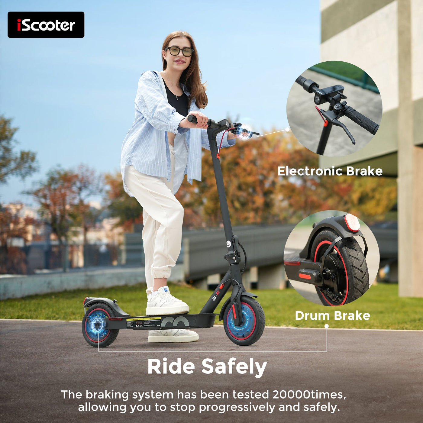 iScooter i8 Electric Scooter for Adults