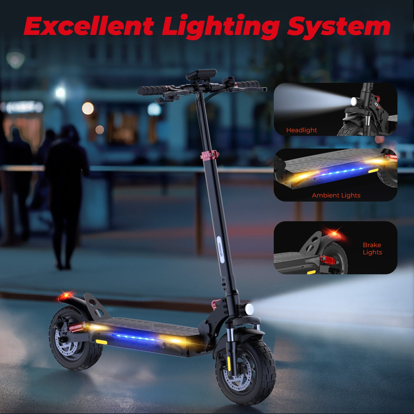 Iscooter IX3 Off Road Electric Scoooter mit App Control